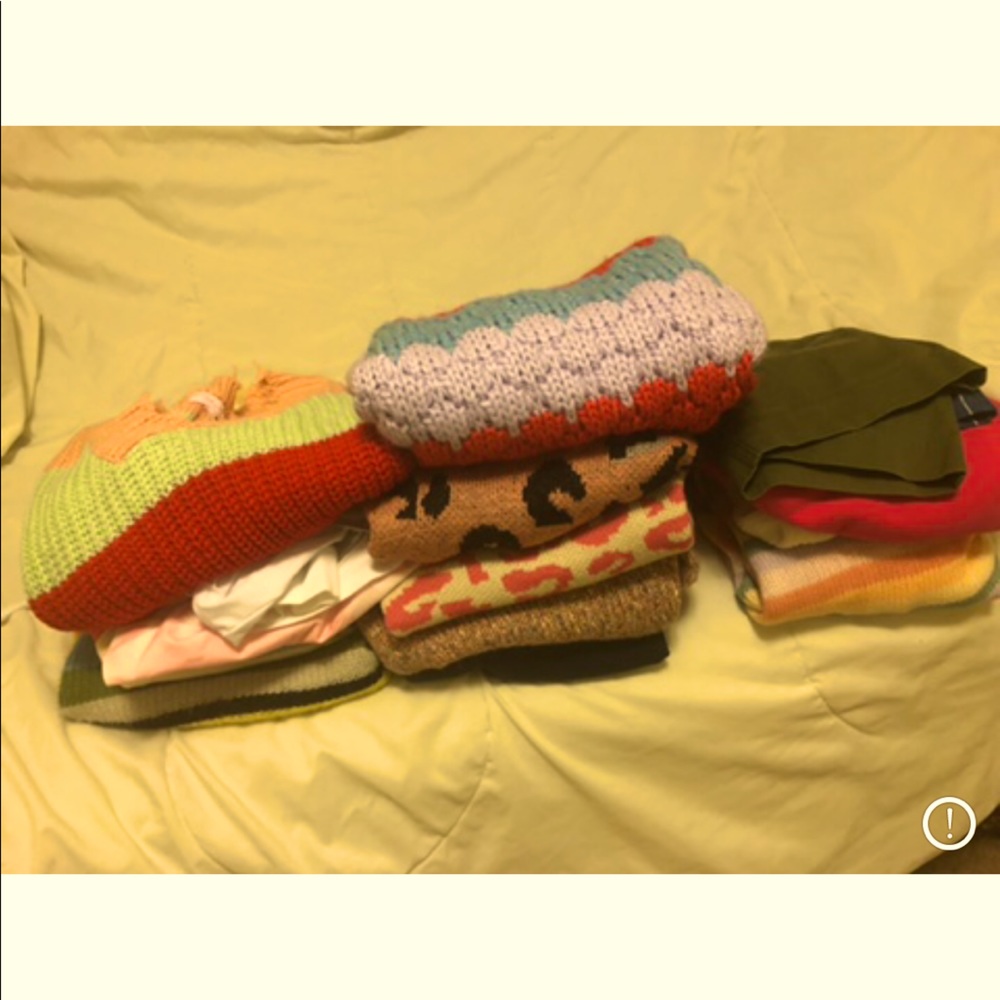 LARGE Lot of 17 pc. Used Girls Fall Winter Clothes